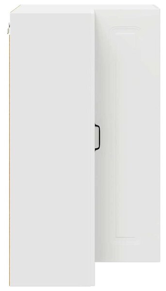 VidaXL Fali konyhaszekrény polcokkal Fehér 57 x 57 x 100 cm Faanyag