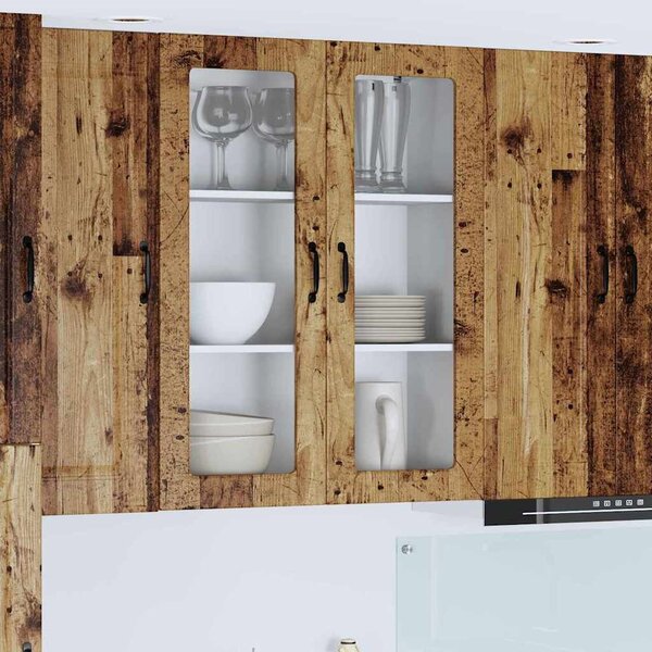 VidaXL Mosogatógép panel Kalmar Öreg fa 80 x 31 x 100 cm Faanyag