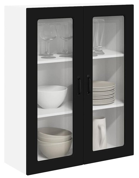 VidaXL Mosogatógép panel Kalmar Fekete 80 x 31 x 100 cm Faanyag