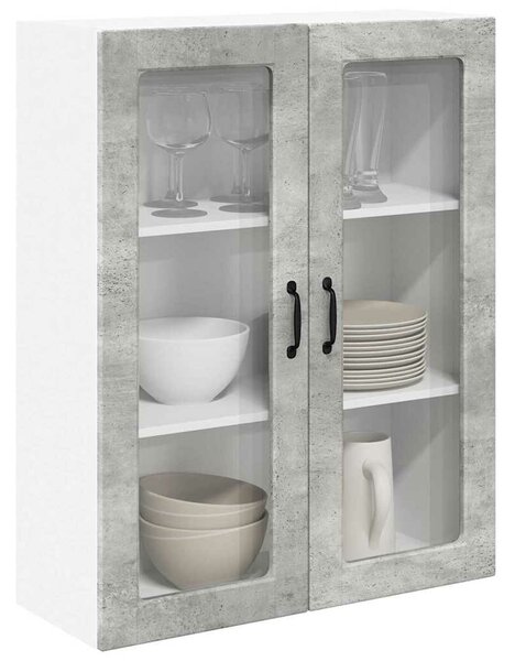 VidaXL Mosogatógép panel Kalmar Beton Szürke 80 x 31 x 100 cm Faanyag
