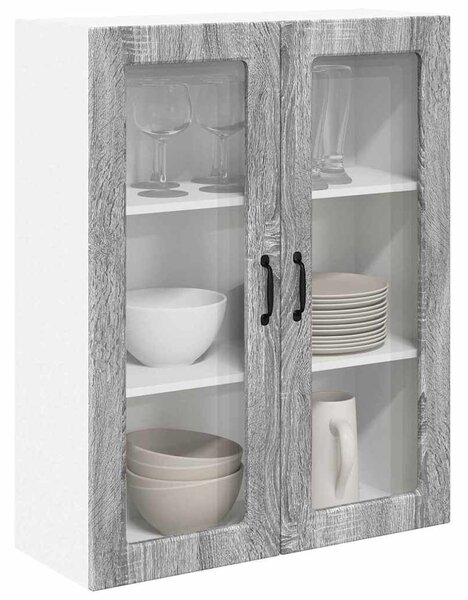 VidaXL Mosogatógép panel Kalmar Szürke Sonoma 80 x 31 x 100 cm Faanyag