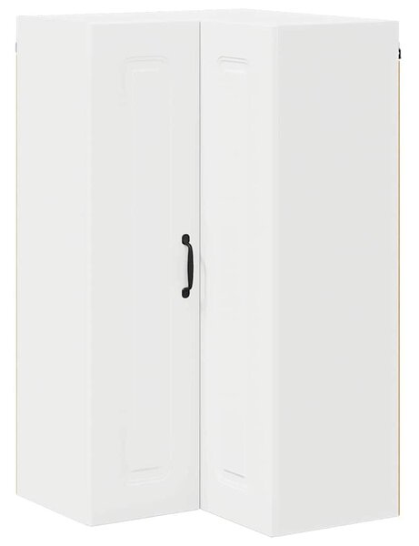 VidaXL Fali konyhaszekrény polcokkal Fehér 57 x 57 x 100 cm Faanyag