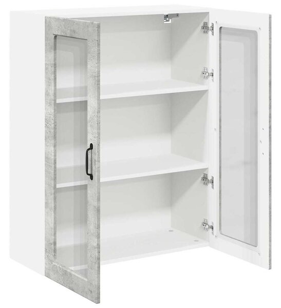 VidaXL Mosogatógép panel Kalmar Beton Szürke 80 x 31 x 100 cm Faanyag