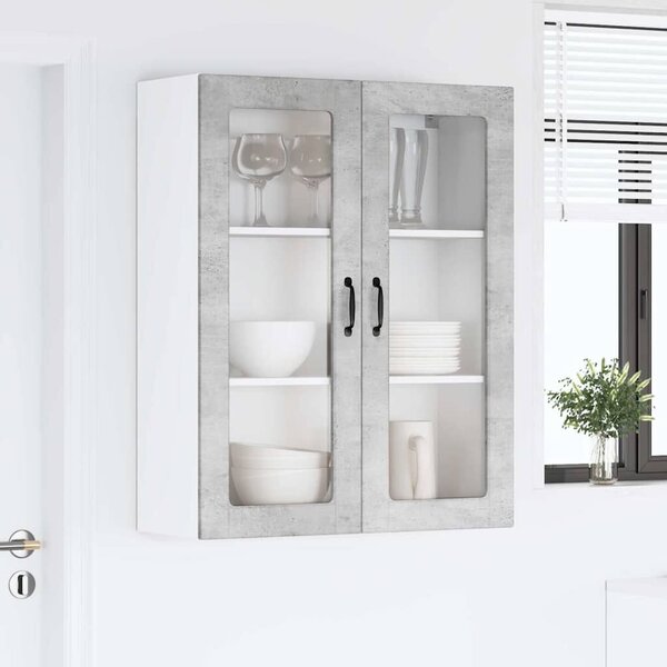 VidaXL Mosogatógép panel Kalmar Beton Szürke 80 x 31 x 100 cm Faanyag