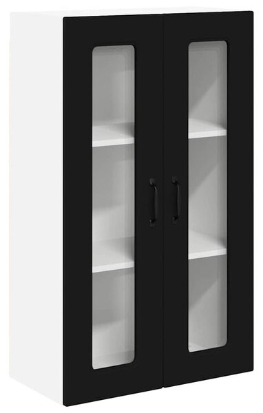 VidaXL Mosogatógép panel Kalmar Fekete 60 x 31 x 100 cm Faanyag