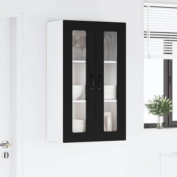VidaXL Mosogatógép panel Kalmar Fekete 60 x 31 x 100 cm Faanyag