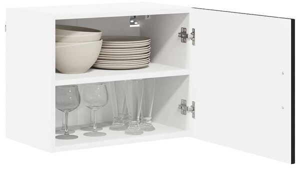 VidaXL Konyhaszekrény 2 pcs Fekete 50 x 31 x 40 cm Faanyag