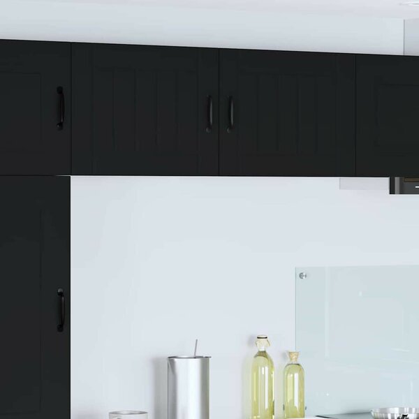 VidaXL Konyhaszekrény 2 pcs Fekete 50 x 31 x 40 cm Faanyag