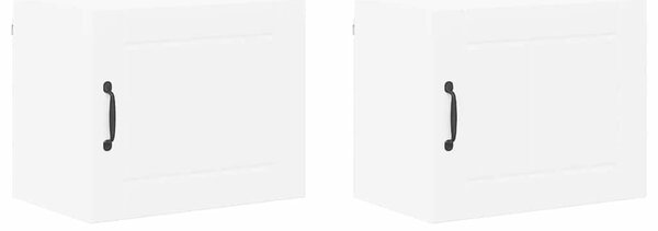 VidaXL Fali konyhaszekrény 2 pcs Fehér 50 x 31 x 40 cm Faanyag