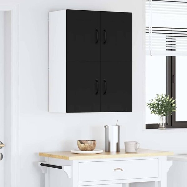 VidaXL Konyhaszekrény 2 pcs Fekete 60 x 31 x 40 cm Faanyag