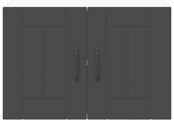 VidaXL Konyhaszekrény 2 pcs Fekete 60 x 31 x 40 cm Faanyag