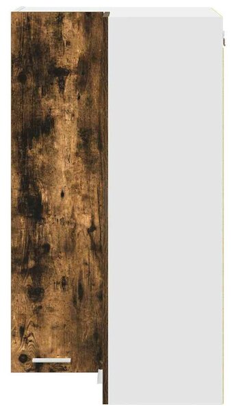 VidaXL Függő szekrény Riga Füstölt tölgy és fehér 57 x 57 x 100 cm