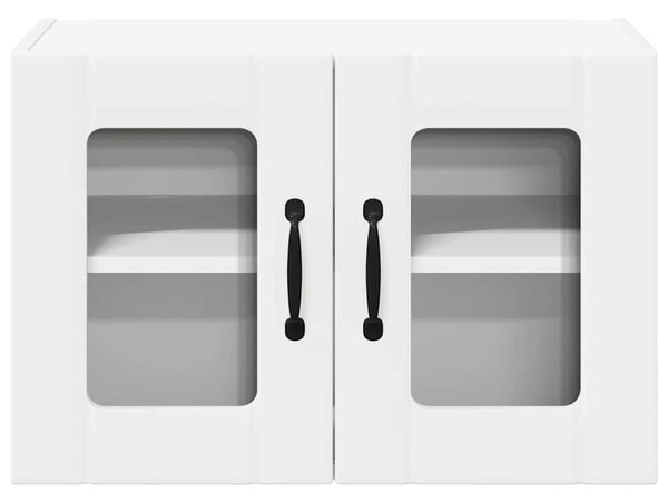 VidaXL Fali üveges szekrény LUCCA 2 pcs Fehér 60 x 31 x 40 cm