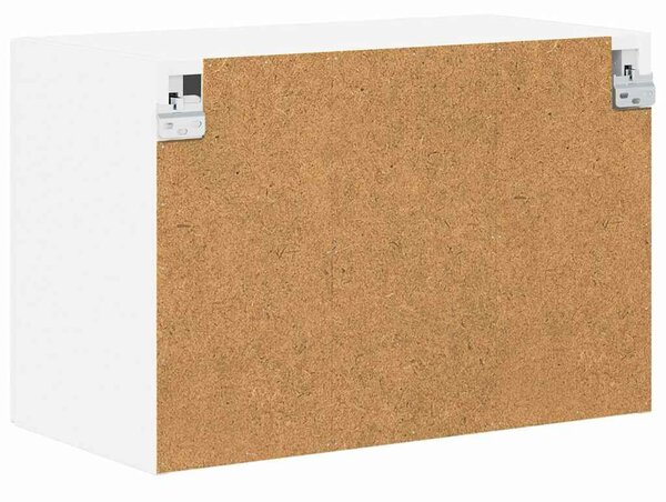 VidaXL Fali üveges szekrény LUCCA 2 pcs Fehér 60 x 31 x 40 cm