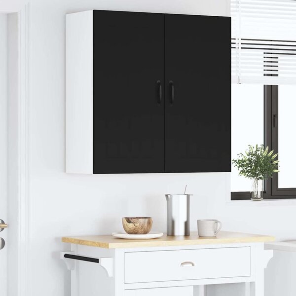 VidaXL Konyhaszekrény Fekete 80 x 31 x 80 cm Faanyag