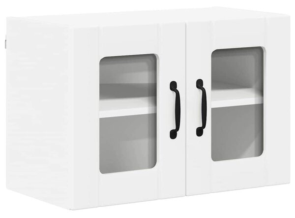 VidaXL Fali üveges szekrény LUCCA 2 pcs Fehér 60 x 31 x 40 cm