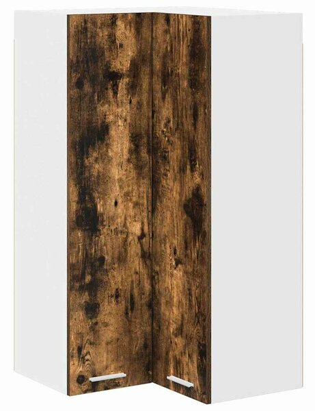 VidaXL Függő szekrény Riga Füstölt tölgy és fehér 57 x 57 x 100 cm