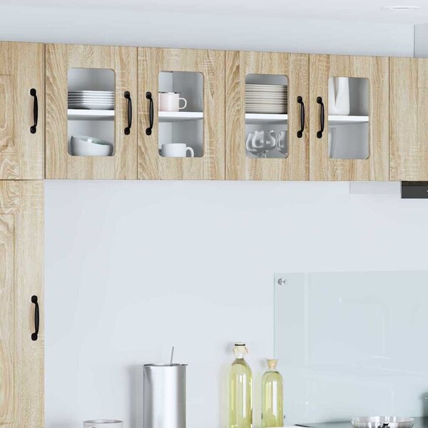 VidaXL Konyhaszekrény 2 pcs Sonoma tölgy 60 x 31 x 40 cm Faanyag