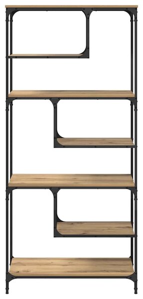 VidaXL Könyvszekrény kézműves tölgy 81 x 36 x 176 cm Faanyag