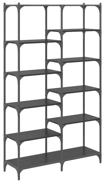 VidaXL Könyvespolc Musta tammi 100 x 32 x 170 cm Faanyag