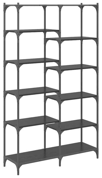 VidaXL Könyvespolc Musta tammi 100 x 32 x 170 cm Faanyag
