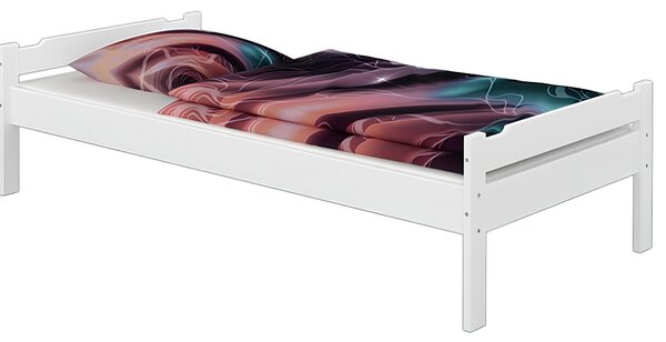 Ágy, fehér, 90x200, LIVIO