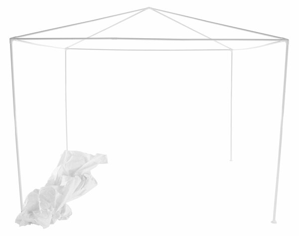 Kerti partisátor, fehér, 3x3 m, TEKNO TYP 1