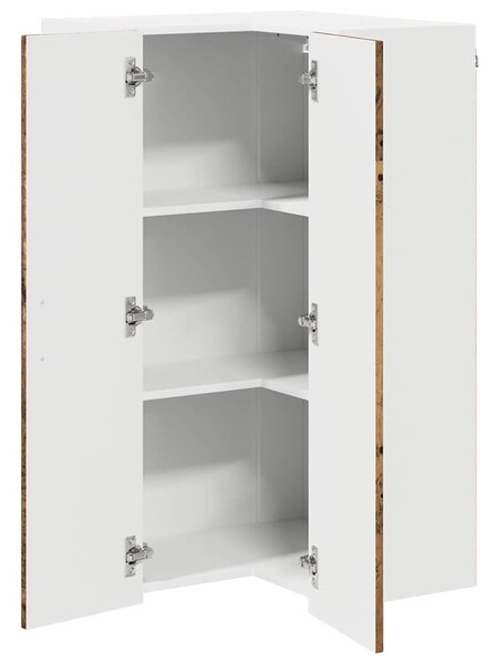 VidaXL Konyhaszekrény Öreg fa 57 x 57 x 100 cm Faanyag