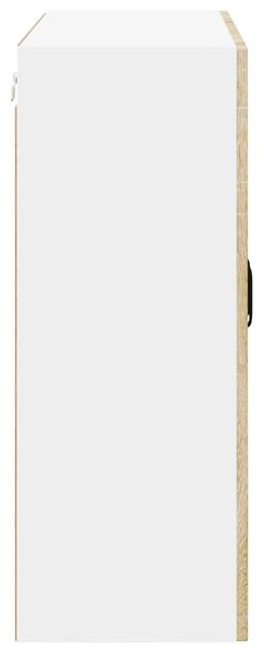VidaXL Fali üveges szekrény LUCCA Sonoma Tölgy 80 x 31 x 80 cm