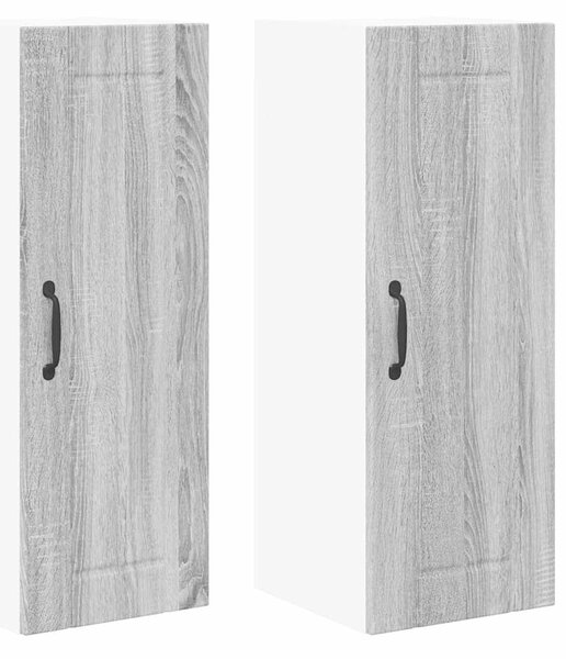 VidaXL Konyhaszekrény 2 pcs Szürke Sonoma 30 x 31 x 80 cm Faanyag