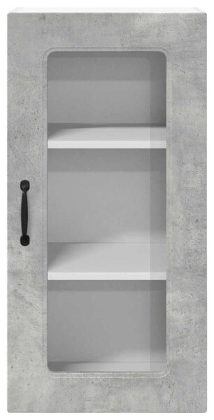VidaXL Fali konyhaszekrény 2 pcs Beton Szürke 40 x 31 x 80 cm Faanyag