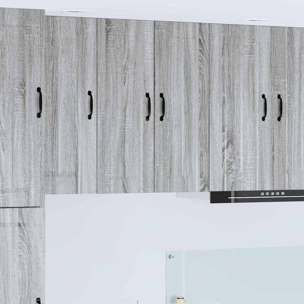 VidaXL Konyhaszekrény 2 pcs Szürke Sonoma 30 x 31 x 80 cm Faanyag