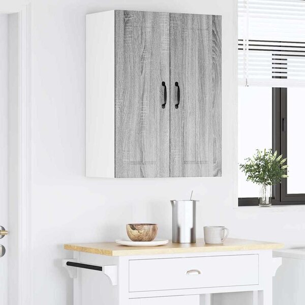 VidaXL Konyhaszekrény 2 pcs Szürke Sonoma 30 x 31 x 80 cm Faanyag