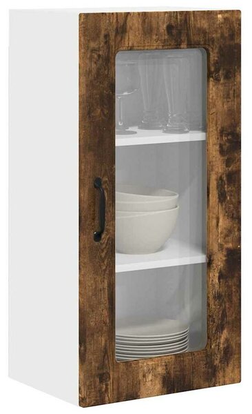 VidaXL Fali konyhaszekrény 2 pcs Füstölt tölgy 40 x 31 x 80 cm Faanyag