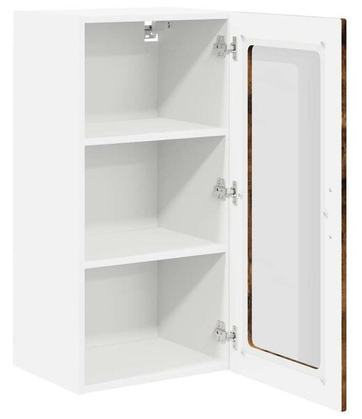 VidaXL Fali konyhaszekrény 2 pcs Füstölt tölgy 40 x 31 x 80 cm Faanyag