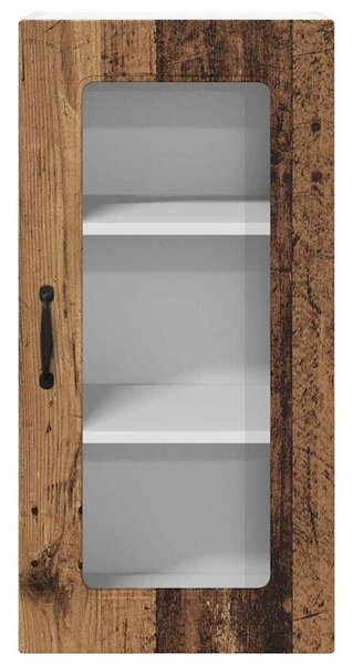 VidaXL Fali konyhaszekrény 2 pcs Öreg fa 40 x 31 x 80 cm Faanyag