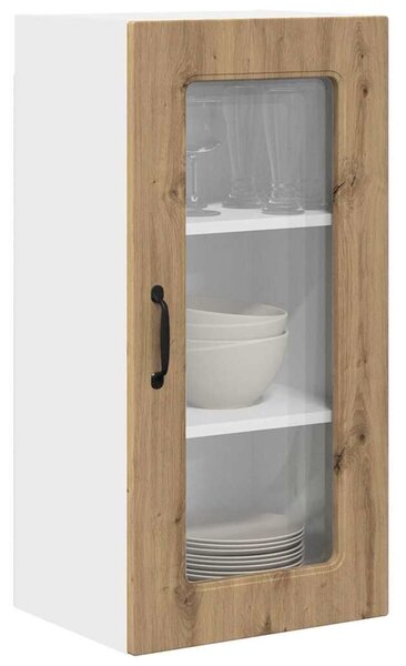VidaXL Fali konyhaszekrény 2 pcs Artisan tölgy 40 x 31 x 80 cm Faanyag