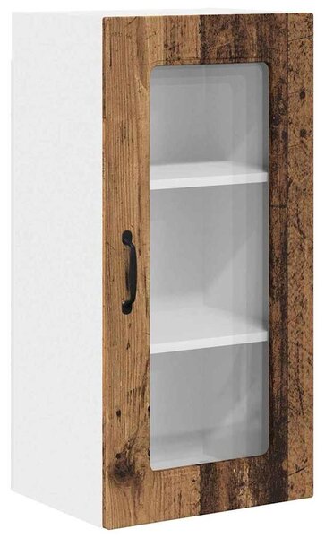 VidaXL Fali konyhaszekrény 2 pcs Öreg fa 40 x 31 x 80 cm Faanyag
