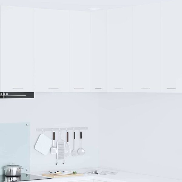 VidaXL Függő szekrény polcokkal Riga Fehér 57 x 57 x 80 cm Faanyag