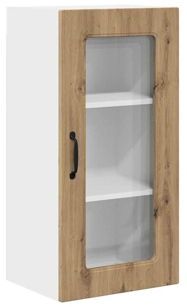 VidaXL Fali konyhaszekrény 2 pcs Artisan tölgy 40 x 31 x 80 cm Faanyag