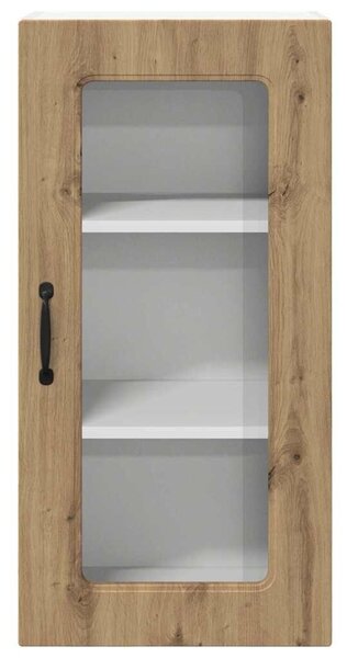 VidaXL Fali konyhaszekrény 2 pcs Artisan tölgy 40 x 31 x 80 cm Faanyag