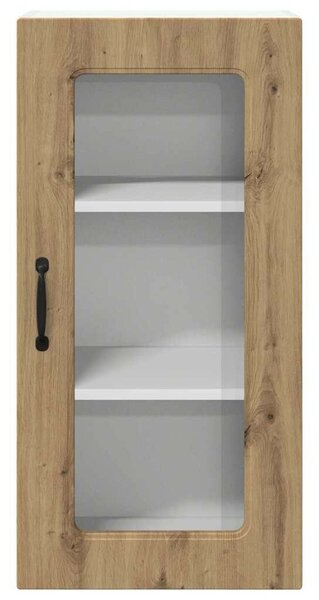 VidaXL Fali konyhaszekrény 2 pcs Artisan tölgy 40 x 31 x 80 cm Faanyag