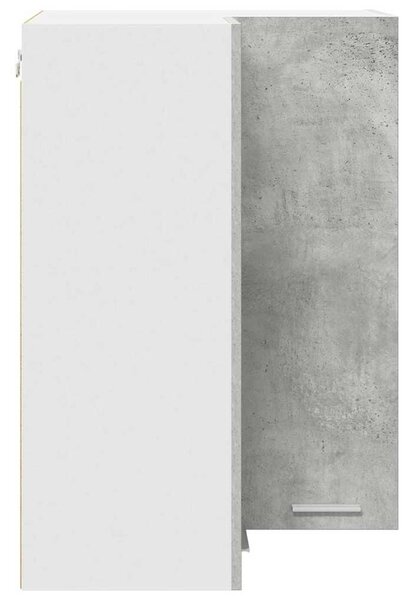 VidaXL Függő szekrény Riga Beton szürke és fehér 57 x 57 x 80 cm