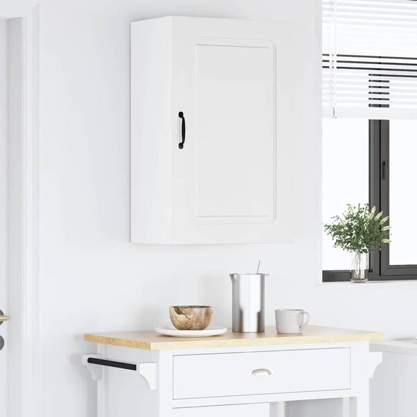 VidaXL Fali konyhaszekrény Magas Fényű Fehér 50 x 31 x 80 cm Faanyag