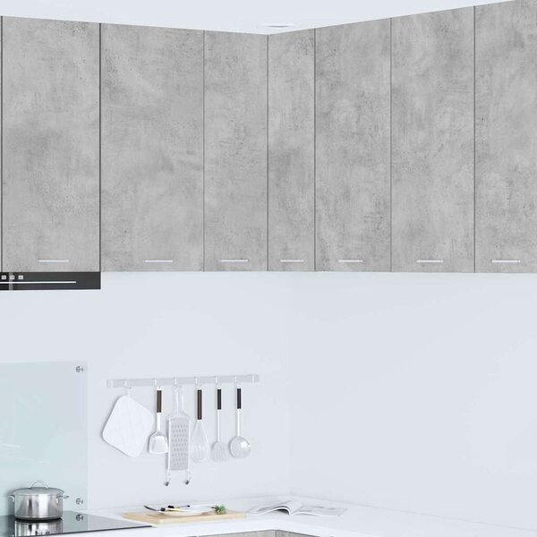 VidaXL Függő szekrény Riga Beton szürke és fehér 57 x 57 x 80 cm