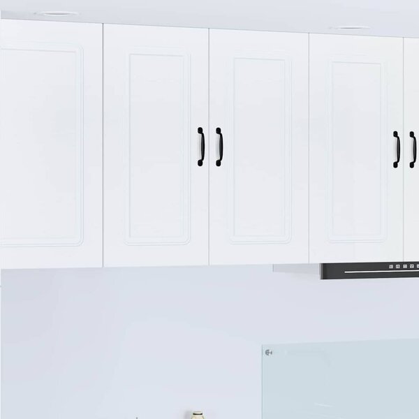 VidaXL Fali konyhaszekrény polcokkal Fehér 80 x 31 x 80 cm Faanyag