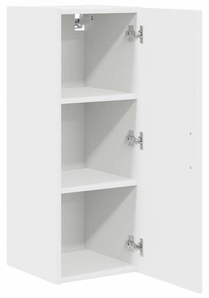 VidaXL Fali konyhaszekrény ajtóval 2 pcs Fehér 30 x 31 x 80 cm Faanyag