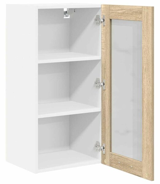 VidaXL Függő szekrény Riga 2 pcs Sonoma tölgy 40 x 31 x 80 cm Faanyag