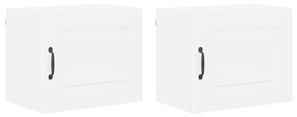 VidaXL Fali konyhaszekrény 2 pcs Magas Fényű Fehér 50 x 31 x 40 cm