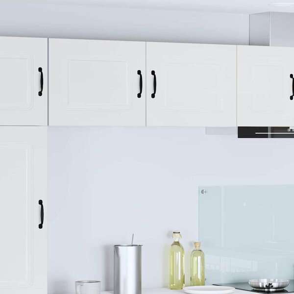 VidaXL Fali konyhaszekrény 2 pcs Magas Fényű Fehér 50 x 31 x 40 cm
